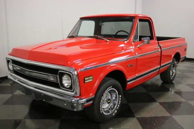 1969 Red Chevrolet C-10 Pickup Truck