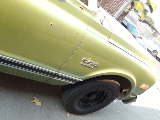 1969 Green Chevrolet C-10 Crew Cab Pickup