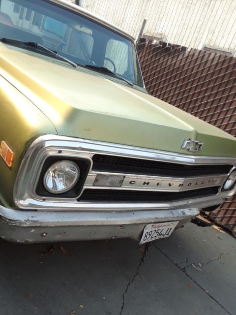 1969 Green Chevrolet C-10 Crew Cab Pickup