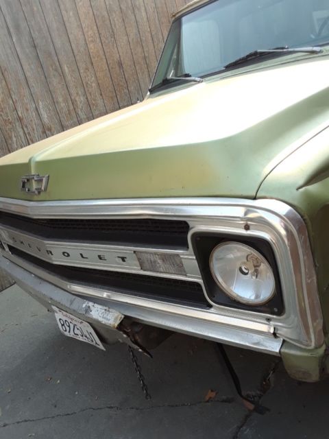 1969 Green Chevrolet C-10 Crew Cab Pickup