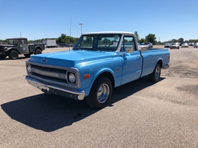 1969 Blue Chevrolet C-10 Pickup