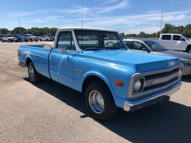 1969 Blue Chevrolet C-10 Pickup