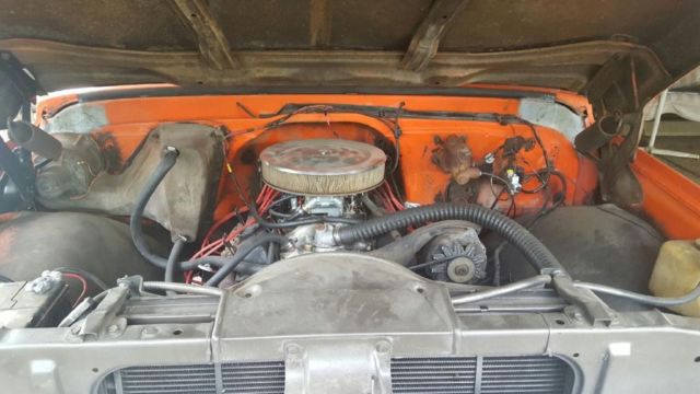 1969 Orange Chevrolet C-10 Step side