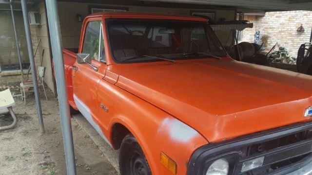 1969 Orange Chevrolet C-10 Step side