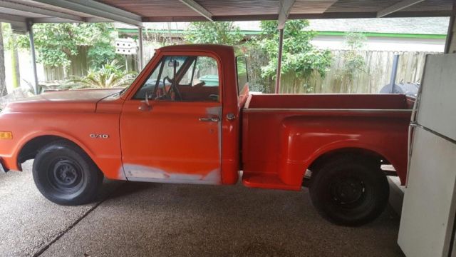 1969 Orange Chevrolet C-10 Step side