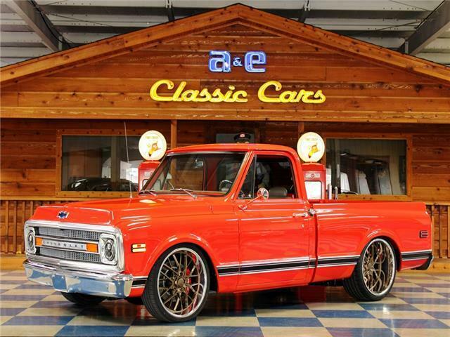 1969 Red Chevrolet C-10 --