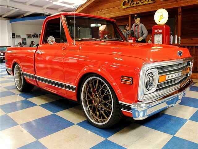 1969 Red Chevrolet C-10 --