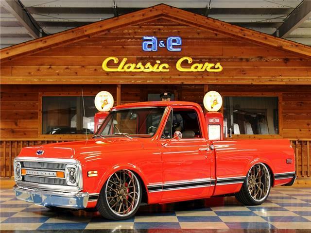 1969 Red Chevrolet C-10 --
