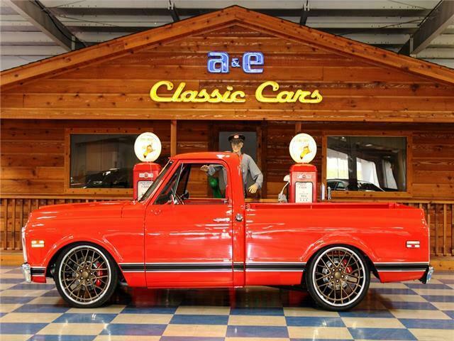 1969 Red Chevrolet C-10 --