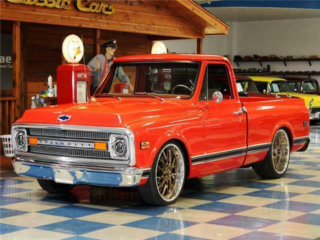 1969 Red Chevrolet C-10 --