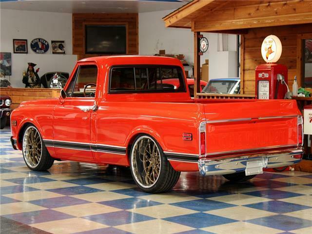 1969 Red Chevrolet C-10 --