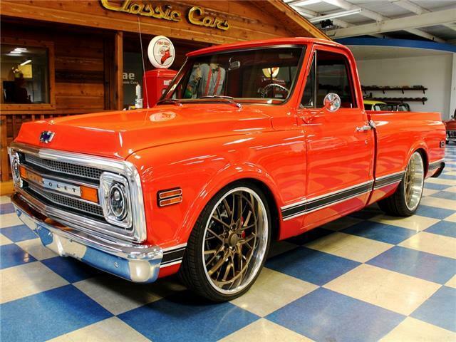 1969 Red Chevrolet C-10 --