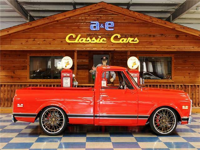 1969 Red Chevrolet C-10 --