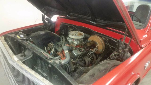 1969 Red Chevrolet C-10 Standard Cab Pickup