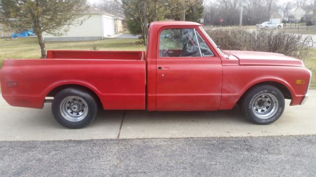 1969 Red Chevrolet C-10 Standard Cab Pickup