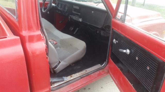 1969 Red Chevrolet C-10 Standard Cab Pickup