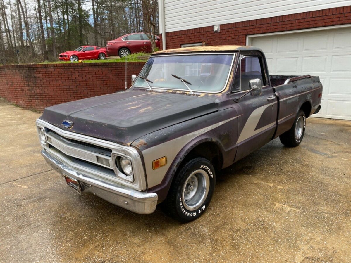 1969 Blue Chevrolet C-10 Standard Cab Pickup