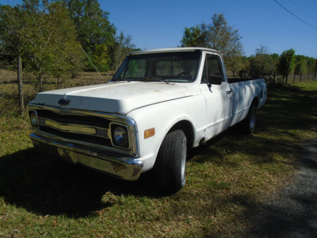 1969 White Chevrolet C-10 Pick Up
