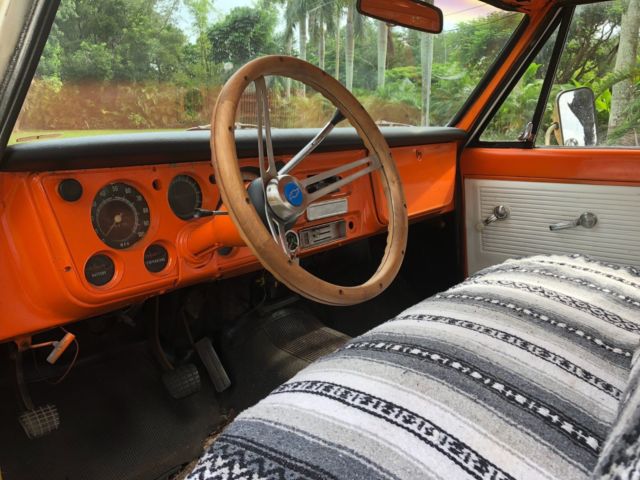 1969 Orange / White Chevrolet C/K Pickup 2500 Pickup
