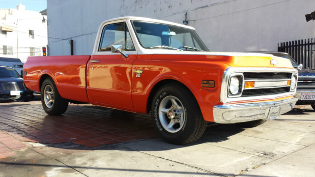 1969 Orange Chevrolet C-10 pickup