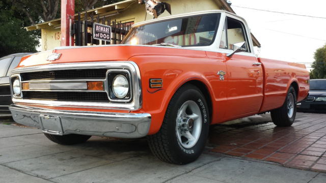 1969 Orange Chevrolet C-10 pickup