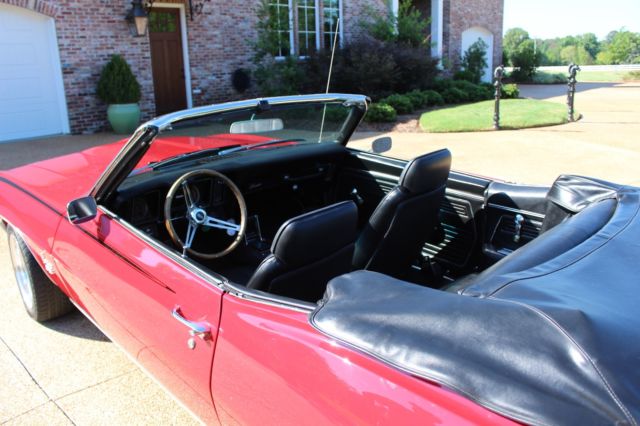 1969 red Chevrolet Camaro Convertible