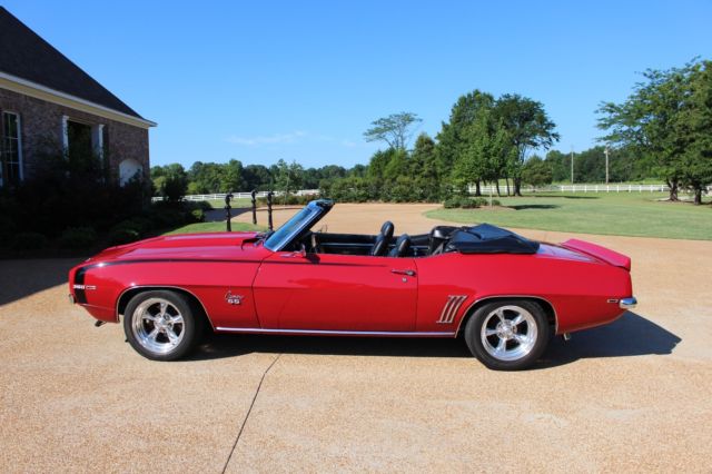 1969 red Chevrolet Camaro Convertible