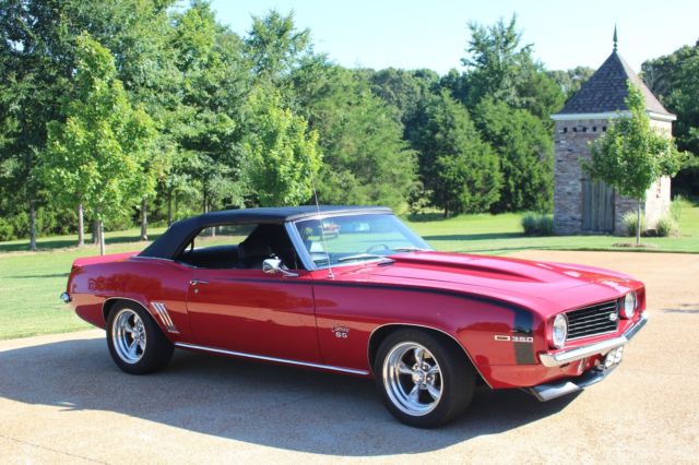 1969 red Chevrolet Camaro Convertible