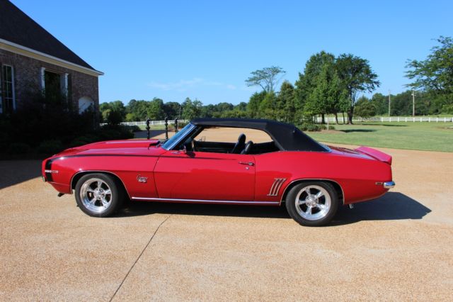 1969 red Chevrolet Camaro Convertible