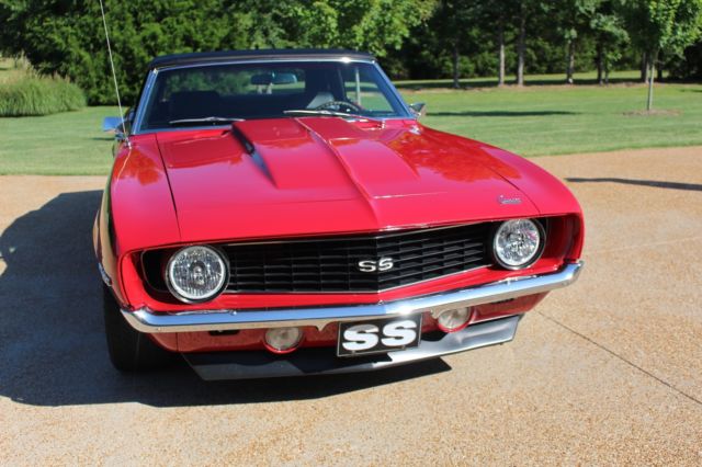 1969 red Chevrolet Camaro Convertible