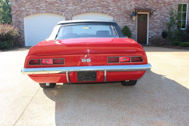 1969 red Chevrolet Camaro Convertible