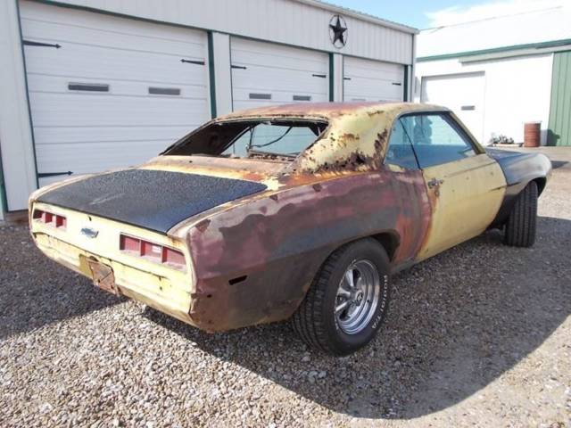 1969 Yellow Chevrolet Camaro Coupe