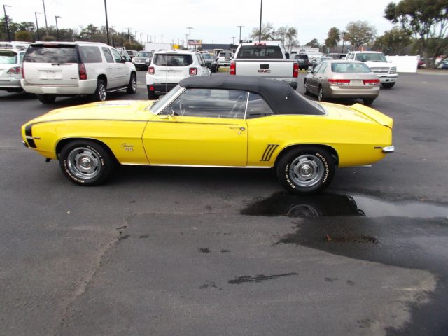 1969 Yellow Chevrolet Camaro Convertible