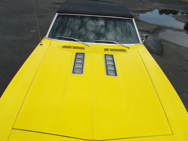1969 Yellow Chevrolet Camaro Convertible