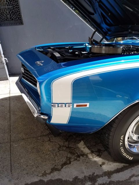 1969 Blue Chevrolet Camaro