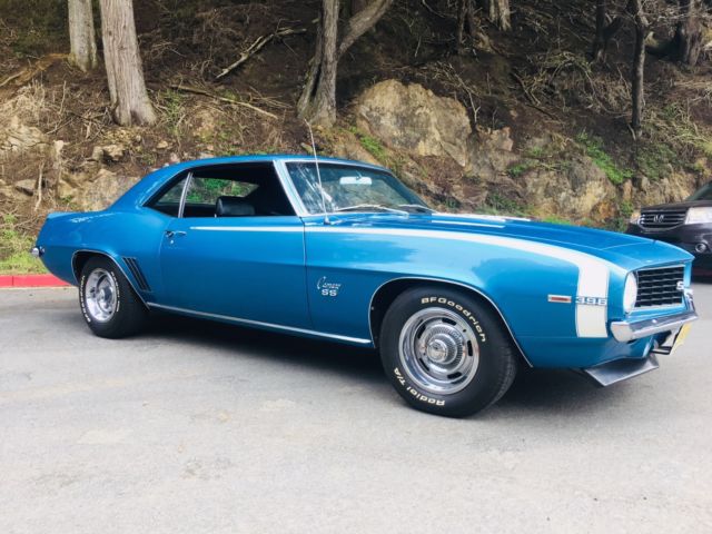1969 Blue Chevrolet Camaro
