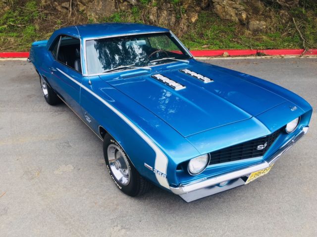 1969 Blue Chevrolet Camaro