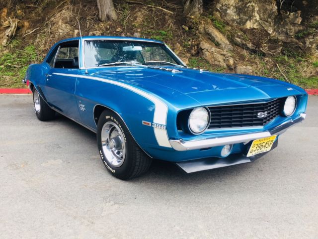 1969 Blue Chevrolet Camaro