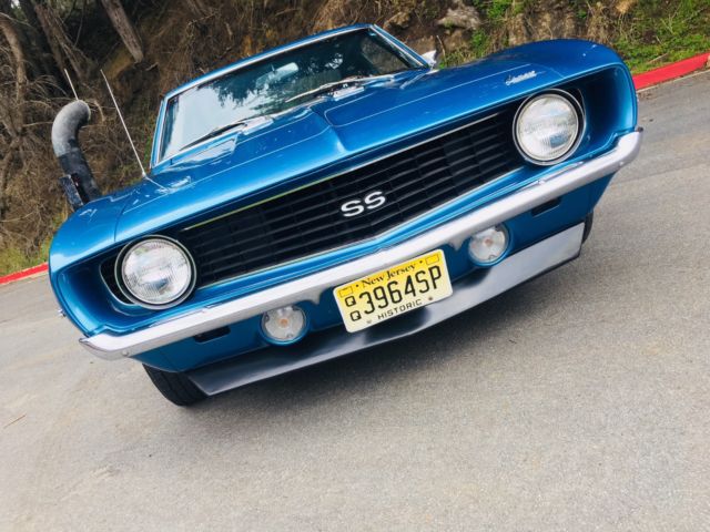 1969 Blue Chevrolet Camaro