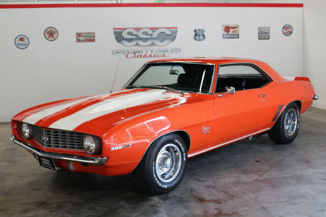 1969 Orange Chevrolet Camaro Hardtop