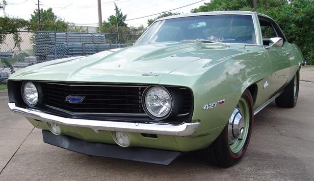 1969 FROST GREEN Chevrolet Camaro Hardtop