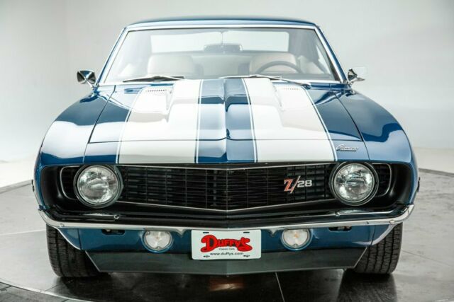 1969 Blue Chevrolet Camaro --