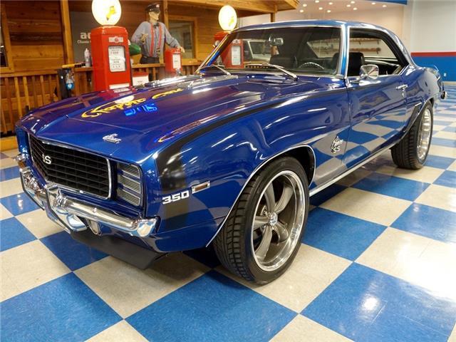 1969 Blue Chevrolet Camaro --