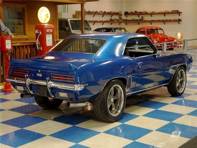 1969 Blue Chevrolet Camaro --