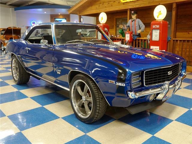 1969 Blue Chevrolet Camaro --