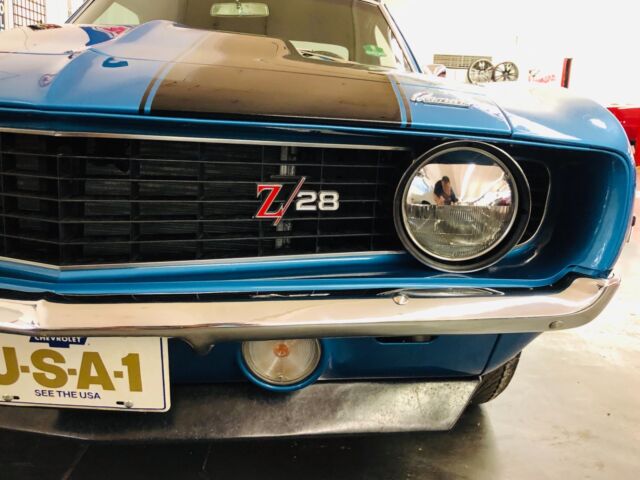 1969 Blue Chevrolet Camaro 2 Door