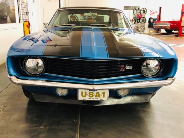1969 Blue Chevrolet Camaro 2 Door