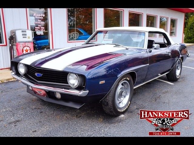1969 Blue Chevrolet Camaro --