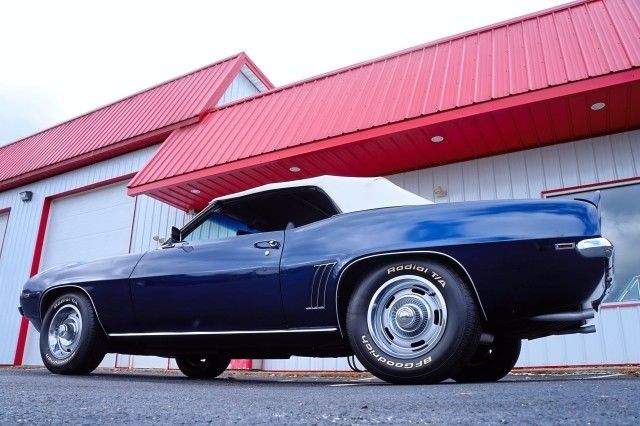 1969 Blue Chevrolet Camaro --