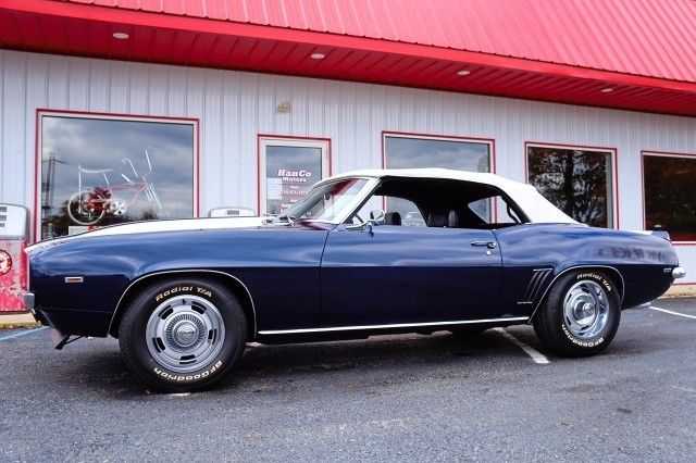 1969 Blue Chevrolet Camaro --